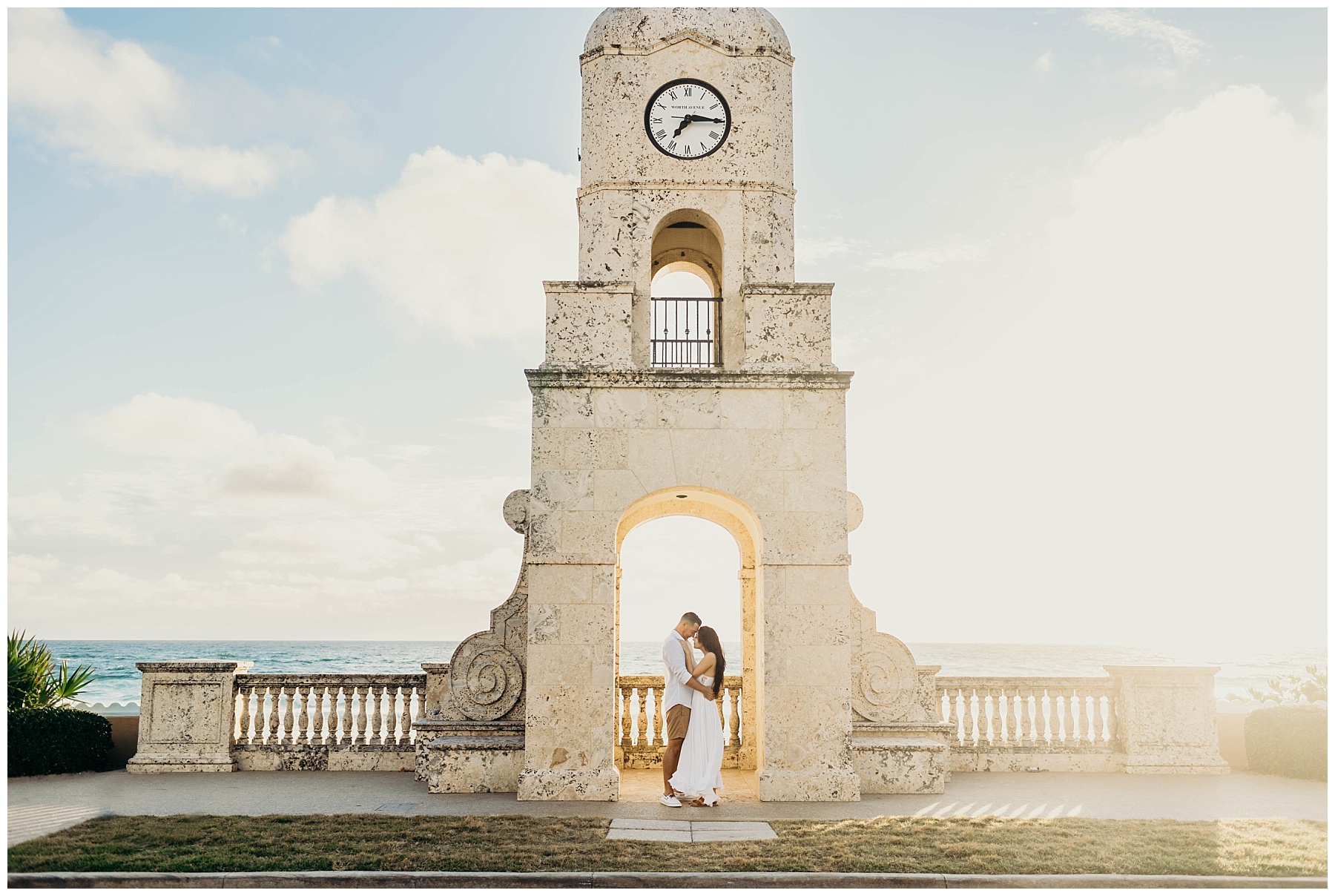 Palm Beach Clock Tower Engagement Session