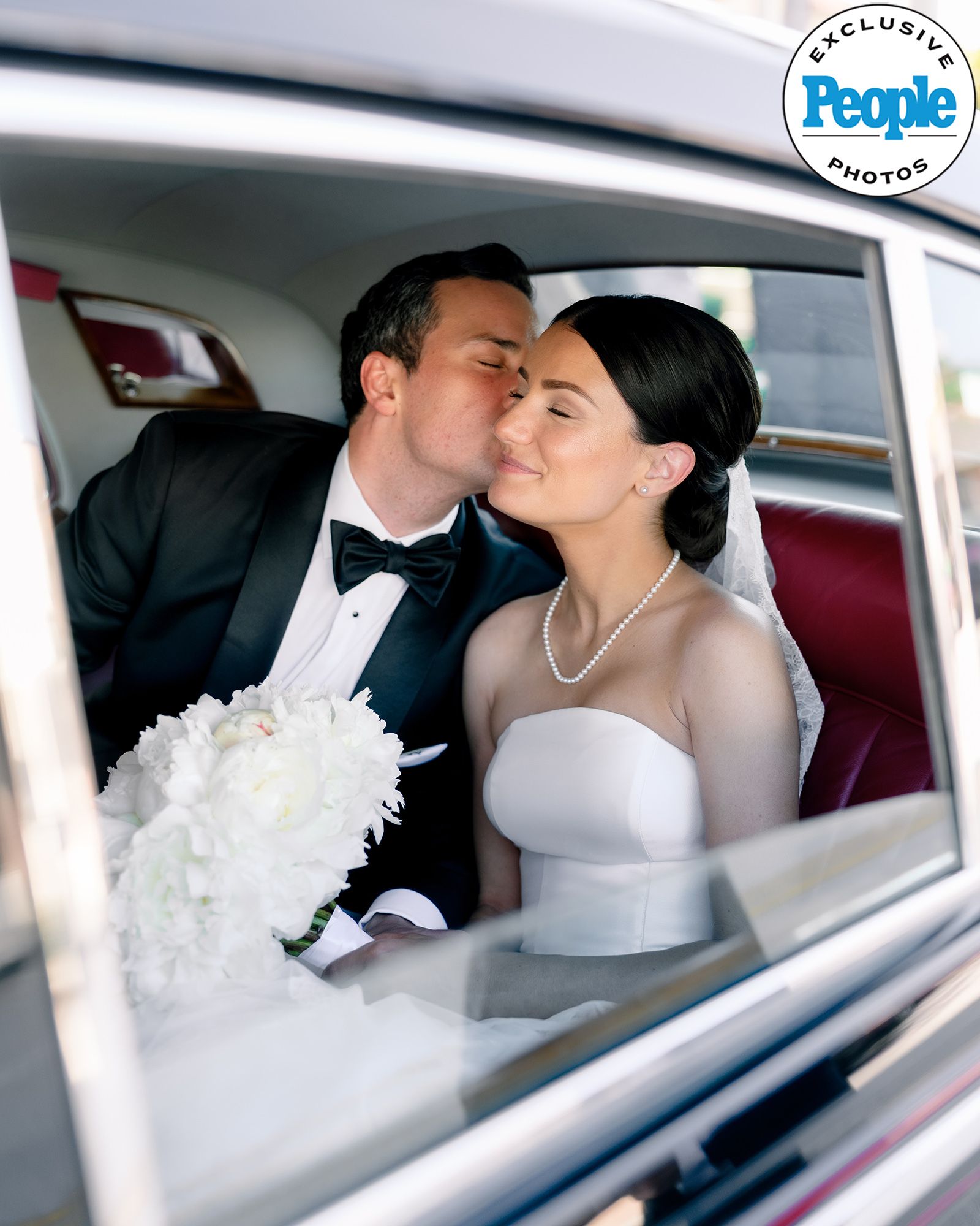 Haleigh and Jay O'Brien wedding at The Breakers Palm Beach — Circle Ballroom reception with white floral runners, gold Chiavari chairs, and ornate painted ceiling | Sunny Lee Photography